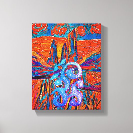 Uitdrukkelijke Rozen in de lucht Canvas Afdruk (Voorkant)