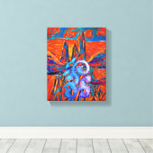 Uitdrukkelijke Rozen in de lucht Canvas Afdruk (Insitu (Houten vloer))