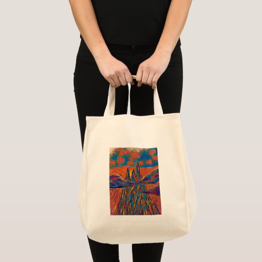 Uitdrukkelijke Rozen in de lucht Tote Bag (Voorkant (product))