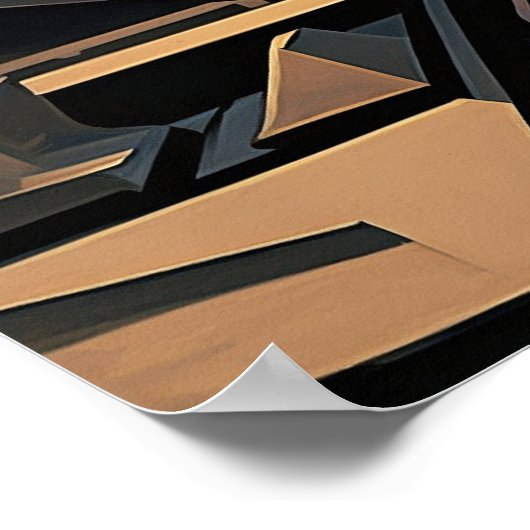 Uitdrukken van het Poster van het Afbeelding Jazz (Hoek)