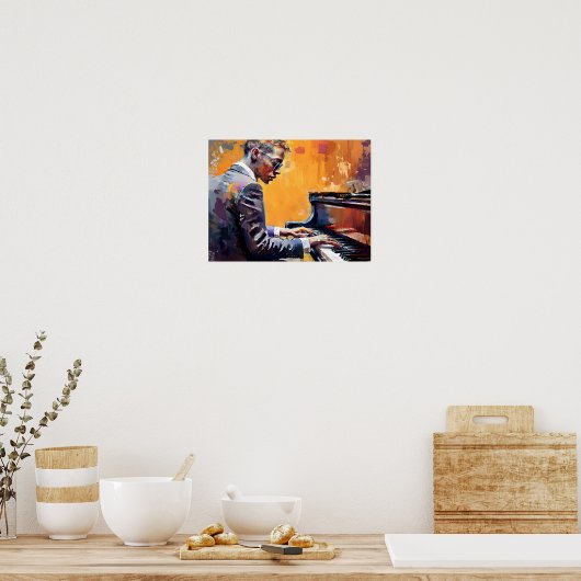 Uitdrukken van het Poster van het Afbeelding Jazz  (Keuken)