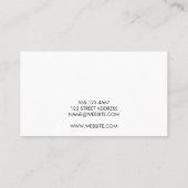 Uitdrukkend geborsteld textiel/Roos Visitekaartje (Achterkant)