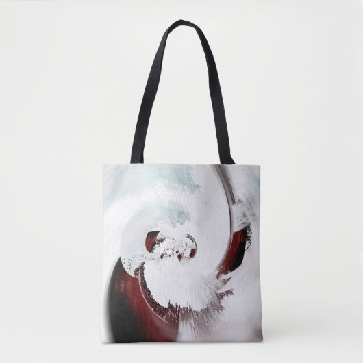 Uitdrukkende abstracte achtergrond tote bag (Voorkant)