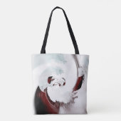 Uitdrukkende abstracte achtergrond tote bag (Achterkant)