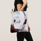 Uitdrukkende abstracte achtergrond tote bag (Dichtbij)