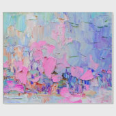 Uitdrukkende in reliëf gemaakte verf op canvas, ge cadeaupapier (Vlak)