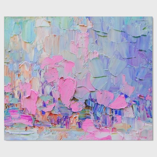 Uitdrukkende in reliëf gemaakte verf op canvas, ge cadeaupapier (Vlak)