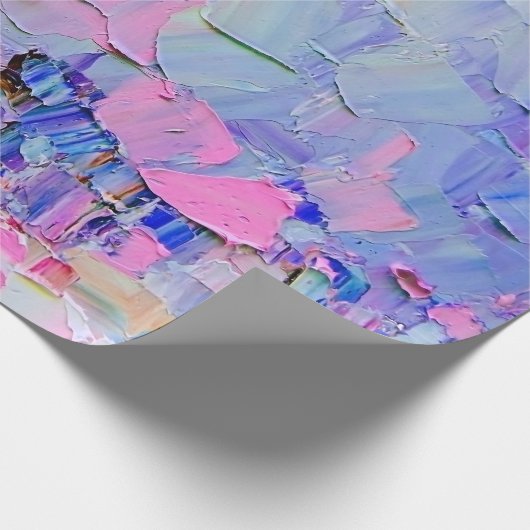 Uitdrukkende in reliëf gemaakte verf op canvas, ge cadeaupapier (Hoek)