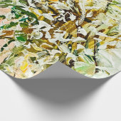 Uitdrukkende in reliëf gemaakte verf op canvas, ge cadeaupapier (Hoek)