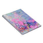 Uitdrukkende in reliëf gemaakte verf op canvas, ge notitieboek (Rechterzijde)