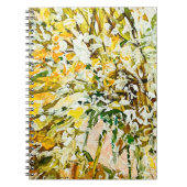 Uitdrukkende in reliëf gemaakte verf op canvas, ge notitieboek (Voorkant)