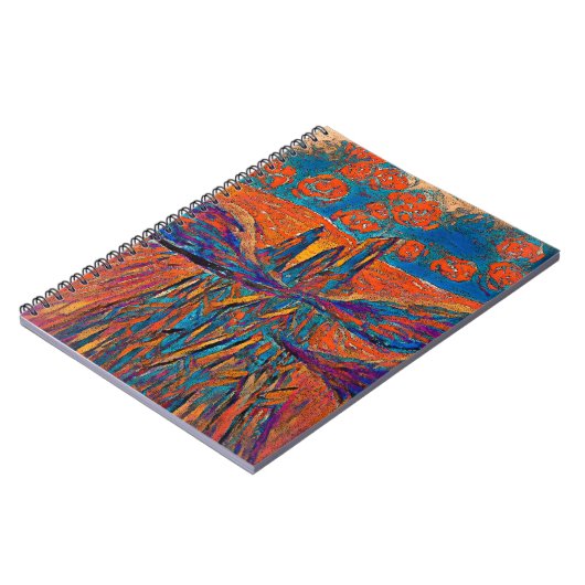 Uitdrukkende Rozen in de lucht en de bergen Notitieboek (Linkerzijde)