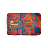 Uitdrukkende Rozen in de lucht met monogram Badmat (Voorkant)