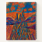 Uitdrukkende Rozen in de Sky & Monogram Notitieboek (Achterkant)