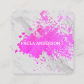 Uitdrukkende tekst vierkante visitekaartje (Voorkant)