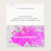 Uitdrukkende tekst visitekaartje (Buitenkant ongevouwen)