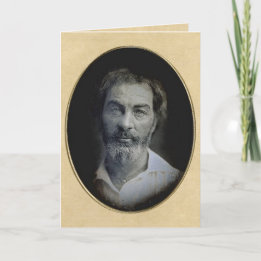 Uitdrukking in de ogen van Walt Whitman Note Cards Kaart