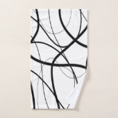 Uitdrukking in zwart-wit bad handdoek (Handdoek)