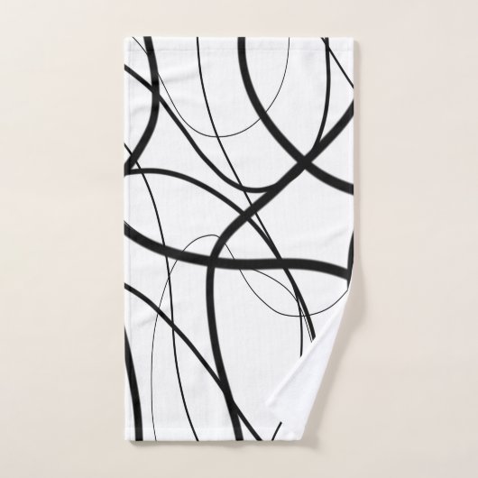 Uitdrukking in zwart-wit bad handdoek (Handdoek)