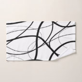 Uitdrukking in zwart-wit bad handdoek (Handdoek)