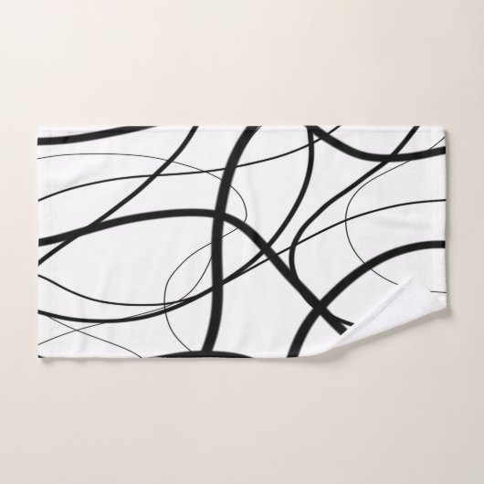 Uitdrukking in zwart-wit bad handdoek (Handdoek)