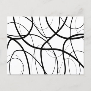 Uitdrukking in zwart-wit briefkaart