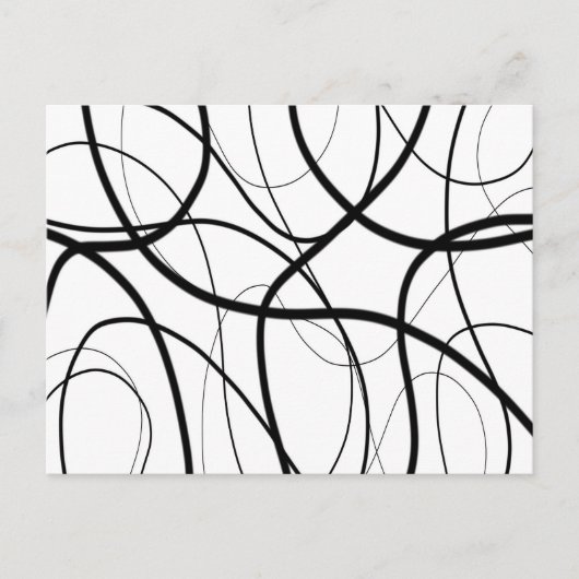 Uitdrukking in zwart-wit briefkaart (Voorkant)