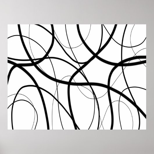 Uitdrukking in zwart-wit poster (Voorkant)