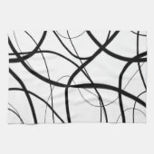 Uitdrukking in zwart-wit theedoek (Horizontaal)