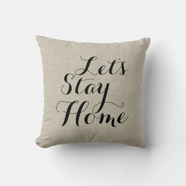 Uitdrukking Robuust Sierkussen met linen (Voorkant)