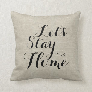 Uitdrukking Robuust Sierkussen met linen