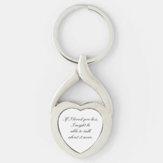 Uitdrukking van de liefde sleutelhanger