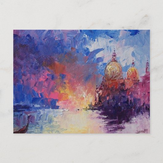 Uitdrukking van de Venice Post Card Briefkaart (Voorkant)