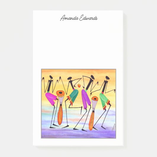 Uitdrukking van geluk Post-It Notes (Voorkant)