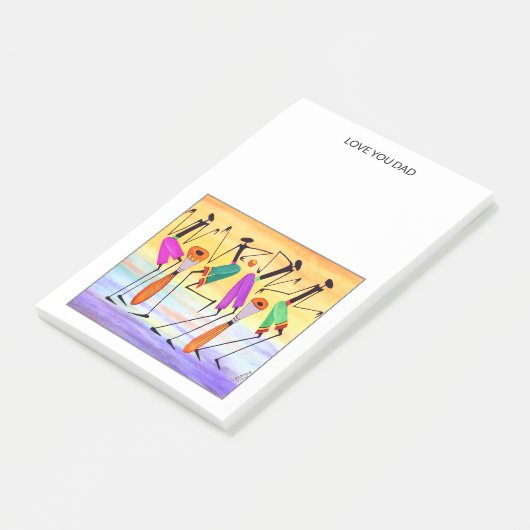 Uitdrukking van geluk Post-It Notes (Schuin)