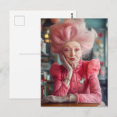 Uitdrukking van Liefde Kus van Tijdloze Genade in  Briefkaart (Voorkant / Achterkant)