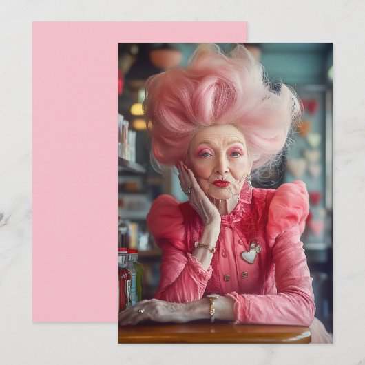 Uitdrukking van Liefde Kus van Tijdloze Genade in Kaart (Voorkant / Achterkant)