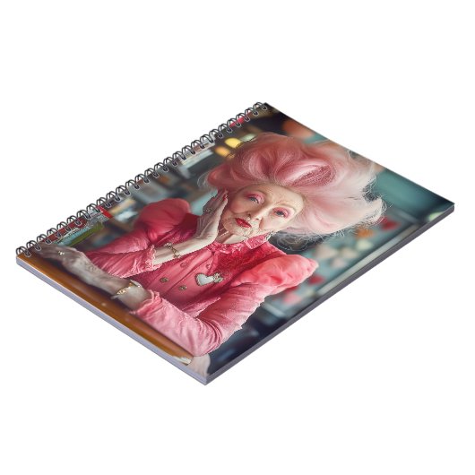 Uitdrukking van Liefde Kus van Tijdloze Genade in Notitieboek (Linkerzijde)