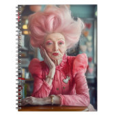 Uitdrukking van Liefde Kus van Tijdloze Genade in Notitieboek (Voorkant)