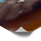 Uitdrukking van Liefde Kus van Tijdloze Genade in Poster (Hoek)