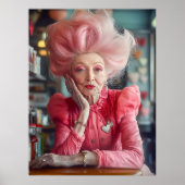 Uitdrukking van Liefde Kus van Tijdloze Genade in Poster (Voorkant)