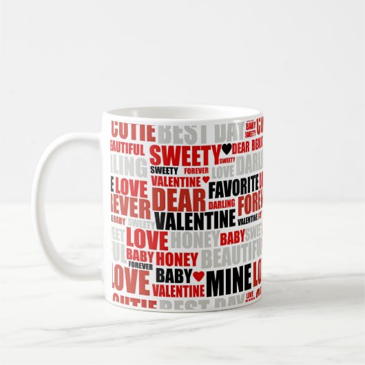 Uitdrukkingen van de liefde koffiemok (Links)