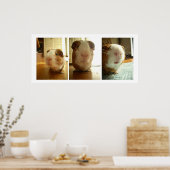 Uitdrukkingen van een cavia poster (Keuken)