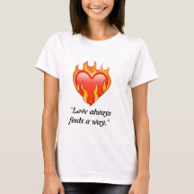 "Uitdrukkingen van liefde: T-shirts versierd met h