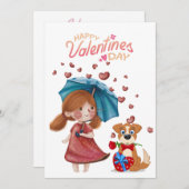 Uitdrukkingen van Liefde, Valentijnsdag viering Feestdagenkaart (Voorkant / Achterkant)