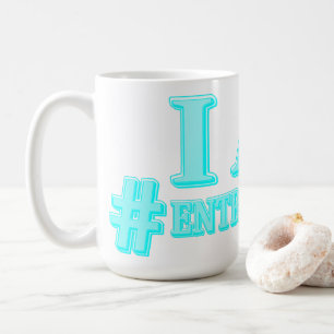 Uitdrukkingsontwerp "I AM ENTREPRENEUR". Bestel nu Koffiemok