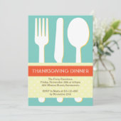 Uitdrukkingsplaats oranje blauwe Thanksgiving inst Kaart (Staand voorkant)