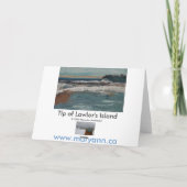Uiteinde van het Eiland van Lawlor Feestdagen Kaart (Achterkant)