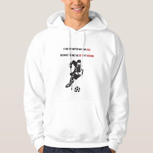 Uiteindelijk Canadees sporthybride: Voetbal & Hock Hoodie (Voorkant)