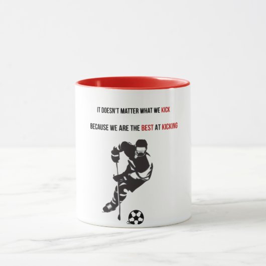 Uiteindelijk Canadees sporthybride: voetbal & hock Mok (Midden)